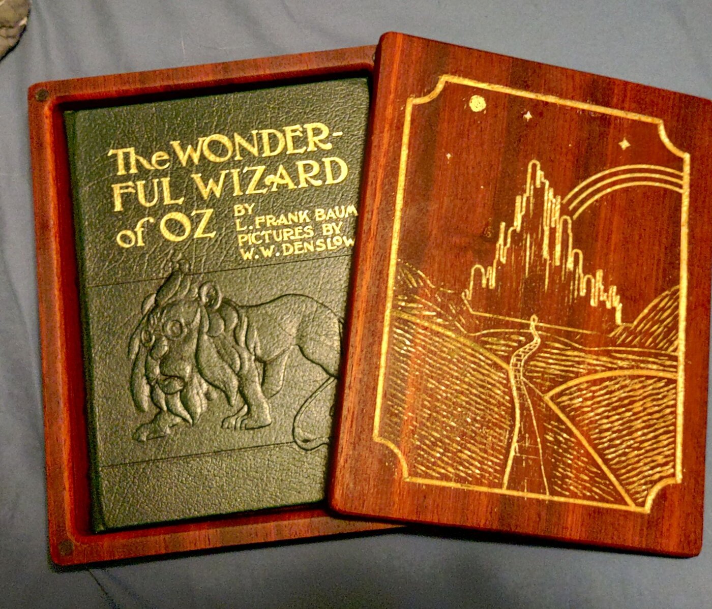 Engraved wood keepsake box, Morton Millworks